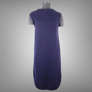 New Genuine Hermes Brand New Cashmere Knit Dress Navy Made In Italy Size EU 38
